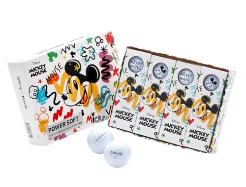 Volvik x Disney - Mickey Mouse Power Soft Collector Golf Ball Gift Dozen