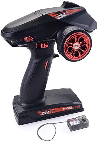 DollaTek 2.4G RC-Fahrzeugsteuerung 4-Kanal-Funkfernbedienungssender mit Empfänger für ferngesteuertes RC-Fahrzeugboot