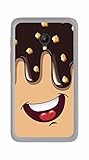  Tumundosmartphone Funda Gel TPU para Orange Rise 51 / ALCATEL PIXI 4 (5) 4G / VODAFONE Smart Turbo 7 diseño Helado Chocolate Dibujos
