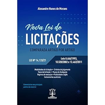 Capa do livro Nova Lei De Licitações. Comparada Artigo Por Artigo