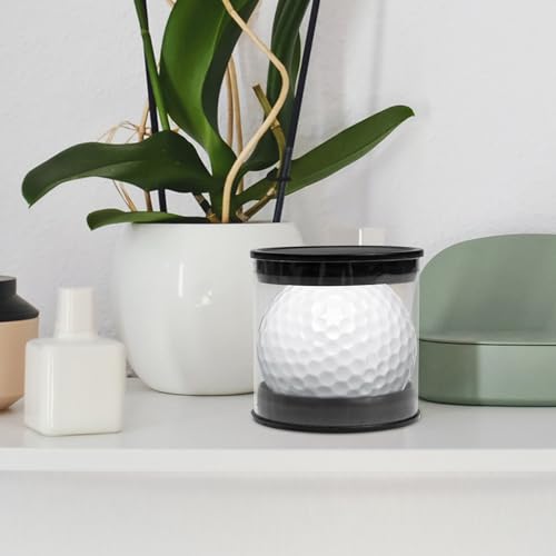 Caja para 8 balones de golf portátil transparente con tubo cilíndrico de plástico rígido 4
