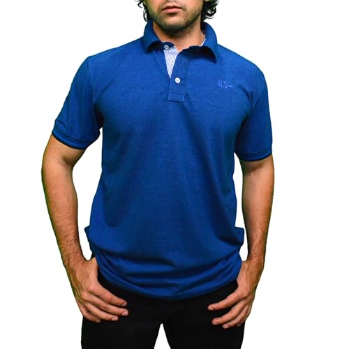 El Mejor Listado de Playera Azul Rey los 5 más buscados. 42 U.L.S. 1982- Playera Polo para Hombre, Corte Clásico (MX/US, Alfa, X-Grande, Regular, Regular, Azul Rey Jaspe)