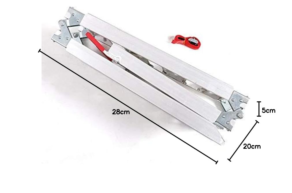 1x ConStands Alu III - Auffahrrampe Motorrad Alu Dreifach-Klappbar Auffahrschiene bis 270 kg