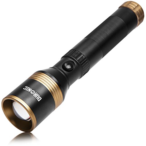 Duronic RFL901AA Rechargeable 600 Metres Flashlight/Torch - 2200mAh battery - Adjustable beam