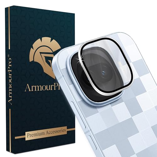 Image of ArmourPro Camera Lens Protector for IQOO 15R (6.59 Inches) Tough HD Individual Aluminum Alloy Rings 9H Camera Cover, Scratch-Resistant,Camera Lens Protection| Silver, 1 Pack