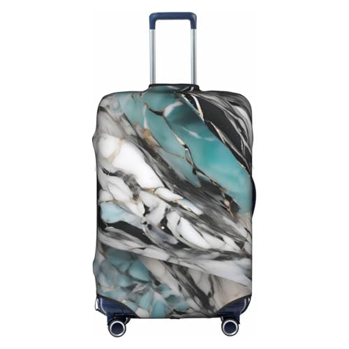 Marble Tsa Approved Luggage Cover For 18-32 Inch Suitcases Scratch-Resistant Stretch Luggage Cover