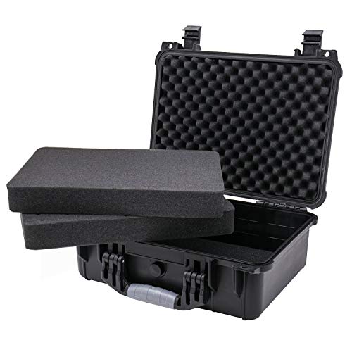 HMF ODK100 Outdoor-Fotokoffer, Transportkoffer mit Rasterschaumstoff | 41 x 32 x 17,5 cm – Bild 4