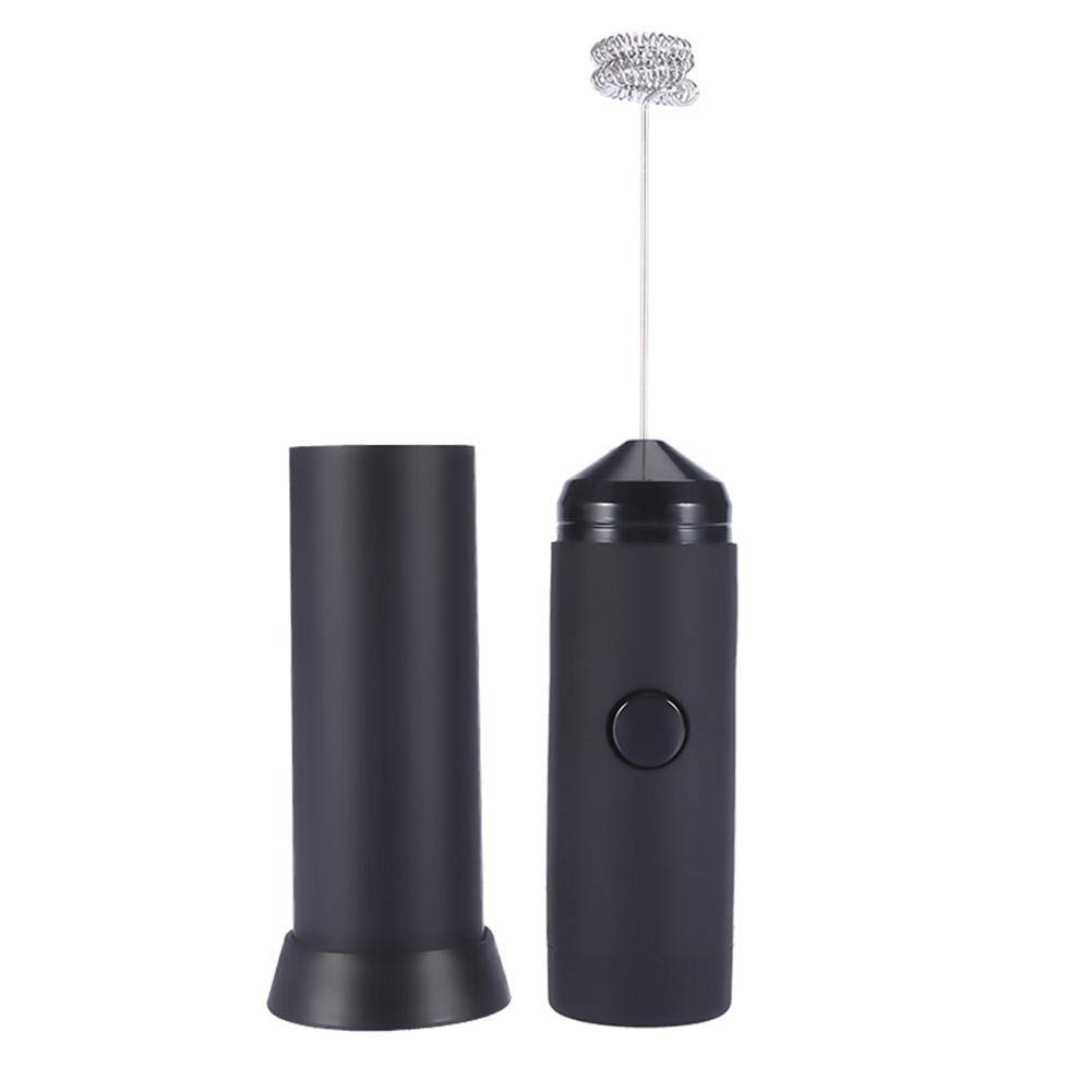 Electric Hand Mixer Stainless Steel Egg Whisk Multi-Purpose Rotatable Angle Hand Blender Stick Mixer for Coffee Kitchen black
