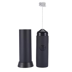 Electric Hand Mixer Stainless Steel Egg Whisk Multi-Purpose Rotatable Angle Hand Blender Stick Mixer for Coffee Kitchen black