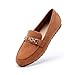 DREAM PAIRS Loafers for Women Casual Comfortable Slip On Flat Lightweight Leisure Work Shoe Comfort Walking Shoes,Size 6.5,Brown-Suede,DWUMSP2501