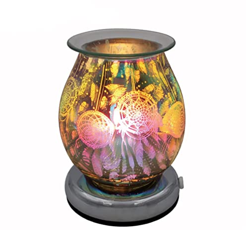 lesser and pavey LP46956 Bulb Shaped Desire Aroma Touch Lamp | 3D Multicolour Dreamcatcher design | 1 Pc