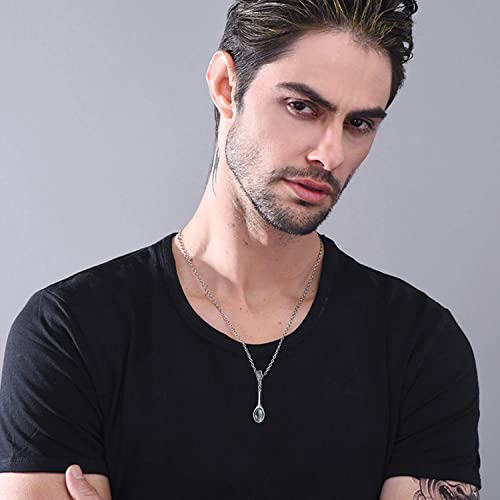 Yafeini Spoon Necklace Sterling Silver Spoon Pendant Necklace For Women Men Jewelry Gifts (18) #TOP6