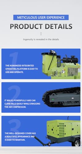 Crawler DTH Drilling Rig Integrated System, Hydraulic Equipment Portable Compact Deep Rock Borehole Machine DTH Portable Drilling Rig,for Mining, Quarrying and Geotechnical Projects