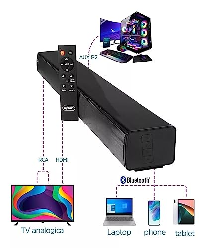 Home Theater Soundbar Caixa De Som Bluetooth 60w Hdmi Tv Barra