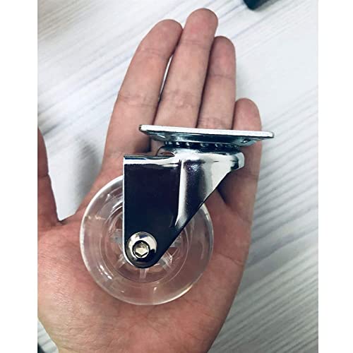 Roulettes de 2 pouces en polyuréthane premium avec fixation pivotante renforcée - 6