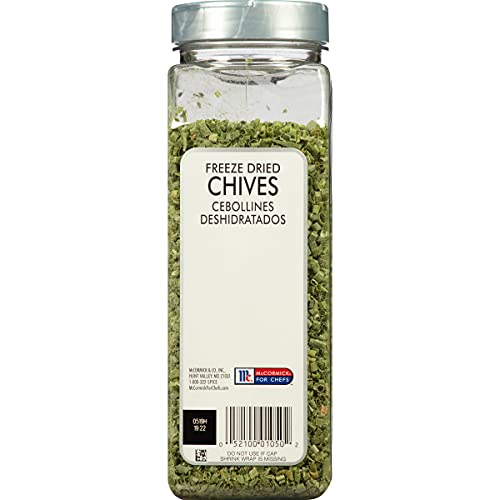Mccormick Culinary Freeze Dried Chives, 1.35 Oz - One 1.35 Ounce Container Of Dried Chives, Use On Eggs, Potatoes, Fish, Soups, Salads And More #TOP1