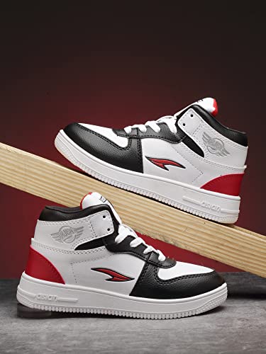 Image of ASIAN Kid's THUNDER-11 Casual White Sneaker Outdoor,High Neck Shoes with Extra Jump Casual Lace-Up Shoes for Boy's