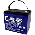 Mighty Max Battery ML75-12 GEL -12 Volt 75 AH, GEL Type, Internal Thread (INT) Terminal, Rechargeable SLA AGM Battery