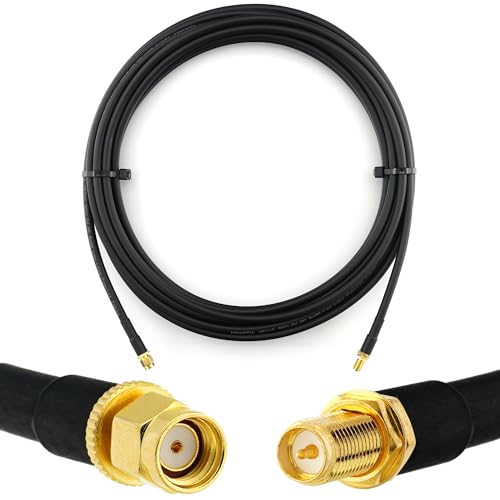 Câble RP-SMA 12m extension WiFi étanche HF240 mâle femelle pour routeur