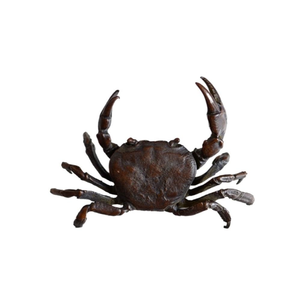 ENGENDER Kung Fu Tea Pet Chinese Copper Crab Tea Pet Ideal Accessories For Lovers, Table and Room Decoration