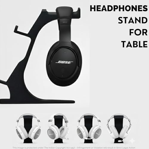 Image of Double Controller Stand for Desk, Controller Holder, Compatible with Xbox Ps5 Controller Stand | Gamepad & Gaming PS5 Setup Accessory | Compatible with Xbox ONE, PS5, PS4, PC (Black)