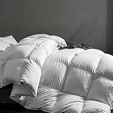 marshmallow dream Feather Down Comforter King Size, All-Season Duvet Insert Filling with Premium Fea