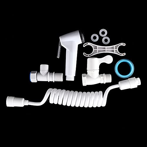 Bidet portátil de mano ABS con manguera de resorte y adaptador LWX 6