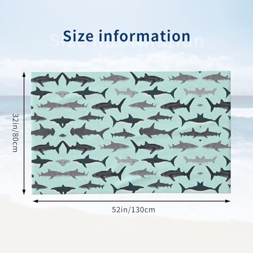 Serviette de bain microfibre requin fini les serviettes humides