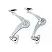 Apol Pack of 2 Adjustable Folding Support Hinge Lid Stay with Soft Close for Kitchen Cabinet Door