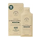 Ashwagandha Liposomal Stress Support by Beekeeper's Naturals, 600mg with Propolis, L-Theanine, Anti-Stress Support for Calm & Relaxation, 10ct