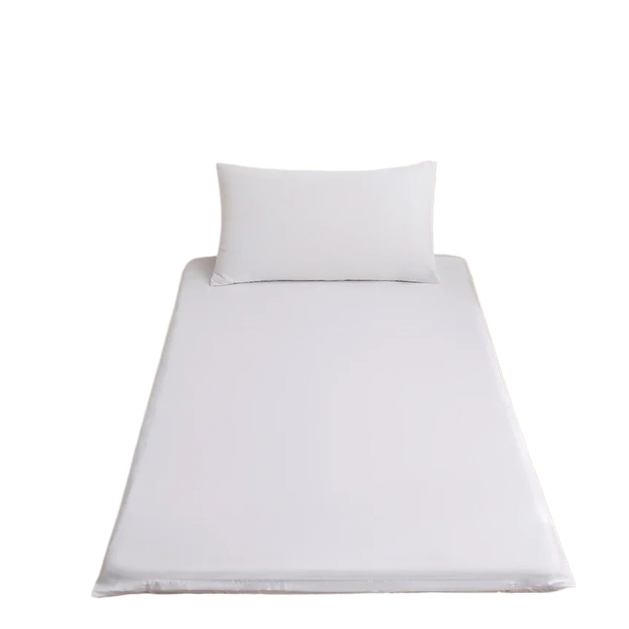 ZIHDKE 1pcs Fully Enclosed With Zipper Mattress Protector Cover Single Bed Sheet Protection Pad for Tatami(White)