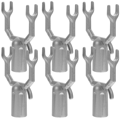 Sewroro Kit de 6 Supports Métalliques en Alliage d'Aluminium pour Branches d'arbre Fruitier Tuteurs Résistants pour Jardin Supports de Sommets d'arbre pour Pêchers Poiriers Orangers