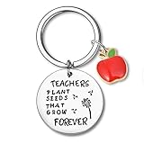 Brxmpn Regalo De Agradecimiento para Maestras, Juego De Llaveros para Maestras, Llavero Inspirador, Regalos para Maestras, Regalos De Estudiantes.