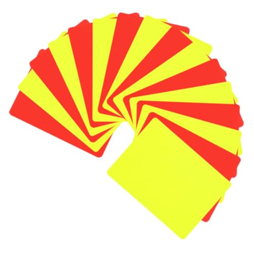 Cartas de Árbitro rojas y amarillas balacoo durables para fútbol miniatura 1