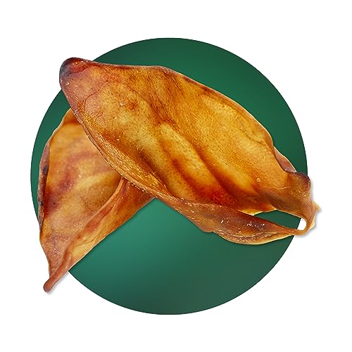 BREERs Getrocknete Schweineohren für Hunde 2 Kg Kauartikel aus Schwein, Hundeleckerli getreidefrei, Kausnack, Leckerli Hund, eigene deutsche Herstellung