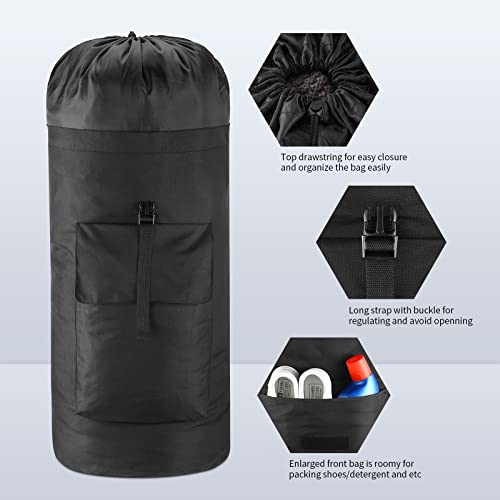 Laundry Bag Backpack For College Students 115L Extra Large Laundry Hamper Backpack Shoulder Bag Extensible Heavy Duty Laundry Bag For Dorm With Front Pocket And Drawstring Closure #TOP1