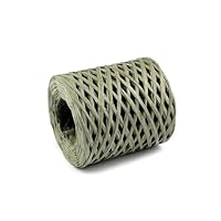 cyclingcolors 1x Raffiabast Raffia Papierschnur 5-8 mm 200 m für Geschenkverpackung Weihnachten Hochzeit Geburtstag Bastelprojekten Dekorieren Weben Gärtnern, Flaschengrün