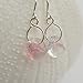 Kahili Creations Handmade Mini Glass Drop Earrings (Pink Multi, Sterling Silver)