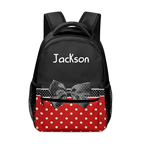 Polka Dots Bow Personalized School Backpack for Kid-Boy /Girl Primary Daypack Travel Bookbag Polka Dots Bow Personalized School Backpack for Kid-Boy /Girl Primary Daypack Travel Bookbag