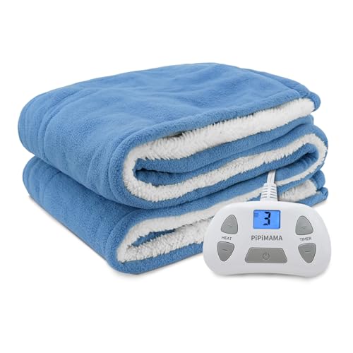 PiPiMAMA Heated Blanket Twin Size Electric 84