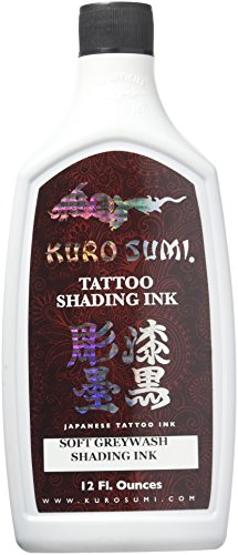 Kuro Sumi Authentic Tattoo Soft Greywash Shading Ink 12 oz