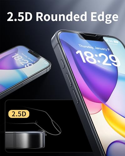 NIMASO for iPhone 17e/16e/13 Pro/13/14 Screen Protector, 2 Pack Matte Tempered Glass Screen Protector for iPhone 17e, Anti-Glare, Anti-Fingerprint, Auto-Dust Removal, Instant Installation(6.1 inches) - image 4
