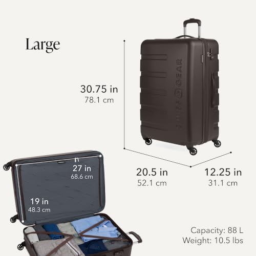 Image of SwissGear 7366, Chocolate, 2-Piece Set (19 /27), Signature Hardside Expandable Luggage With Spinner Wheels