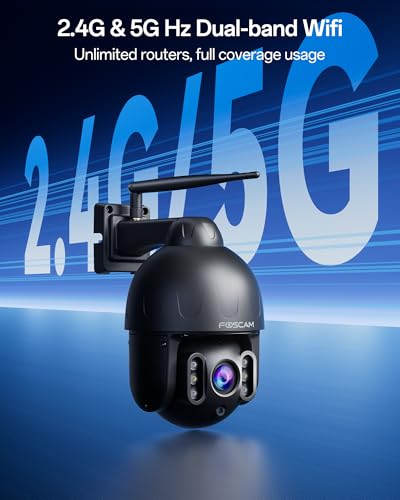 FOSCAM 4K/8MP Security Camera Outdoor, 4X Optical Zoom AI Human/Vehicle Detection,165FT Color Night Vision, 120dB Siren, IP66