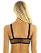 iiniim Womens See Through Bralette Vest Tank Tops Fishnet Bra Workout Yoga Sheer Mesh Camisole Crop Top Black XX-Large