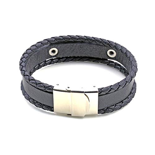 YOYONY Women's Gifts, Hand Made Stackable Bangle Multi-Layer Leather Braided Wrap Bracelets For Women/Men/Birthday. - Image 3