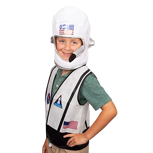 Tigerdoe Astronaut Costume For Kids - Astronaut Helmet And Vest- Outer Space Costume - Dress Up Fun Plush Helmet & Vest For Children #TOP1