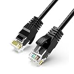 Reulin Ultra-Thin, Ethernet Cable, 4M-Black, High-Speed Internet Lan Wire Cat6 Ethernet Cable 1GHz Gigabit RJ45 Network Lead Patch Cord For Smart TV, Computer, Laptop, Android TV Box, Gaming PC, Xbox