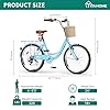 YITAHOME 26 Inch Beach Cruiser Bike for Women, 7 Speed Commute Bicycle for Adults, Women Bike with Adjustable Seat & Basket, Multiple Color #1