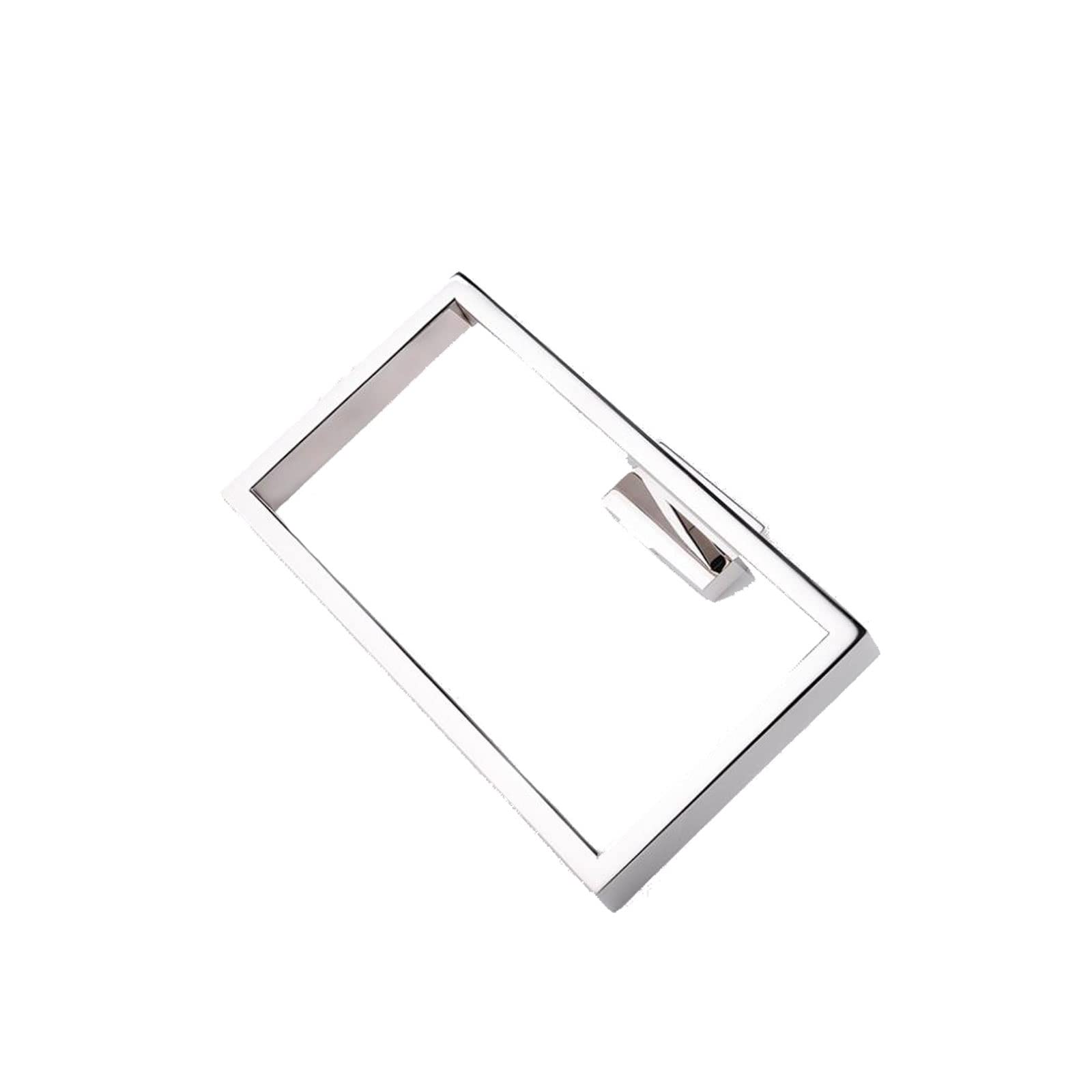Quadratischer Ringmaß aus Edelstahl für die Schmuckherstellung.